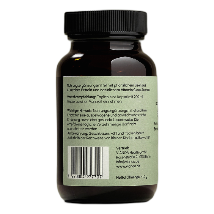 Pflanzliches Eisen plus Vitamin C