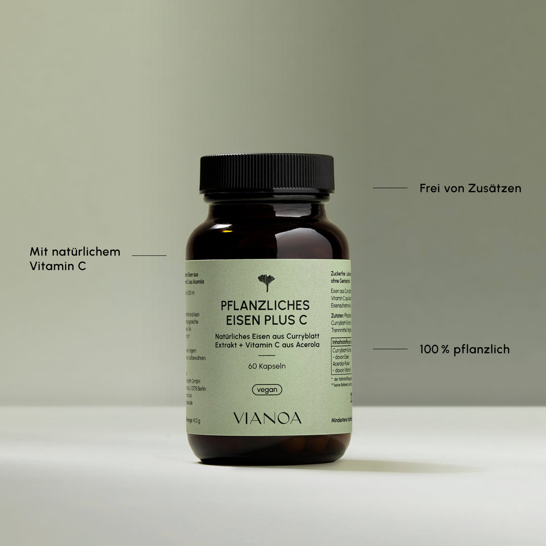 Pflanzliches Eisen plus Vitamin C