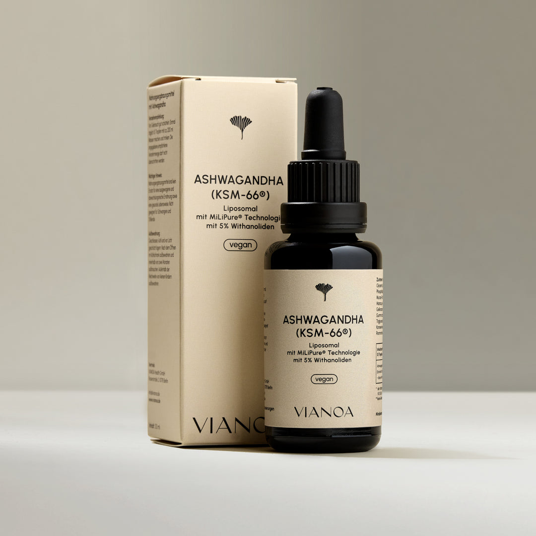 Packung VIANOA Ashwagandha Tropfen