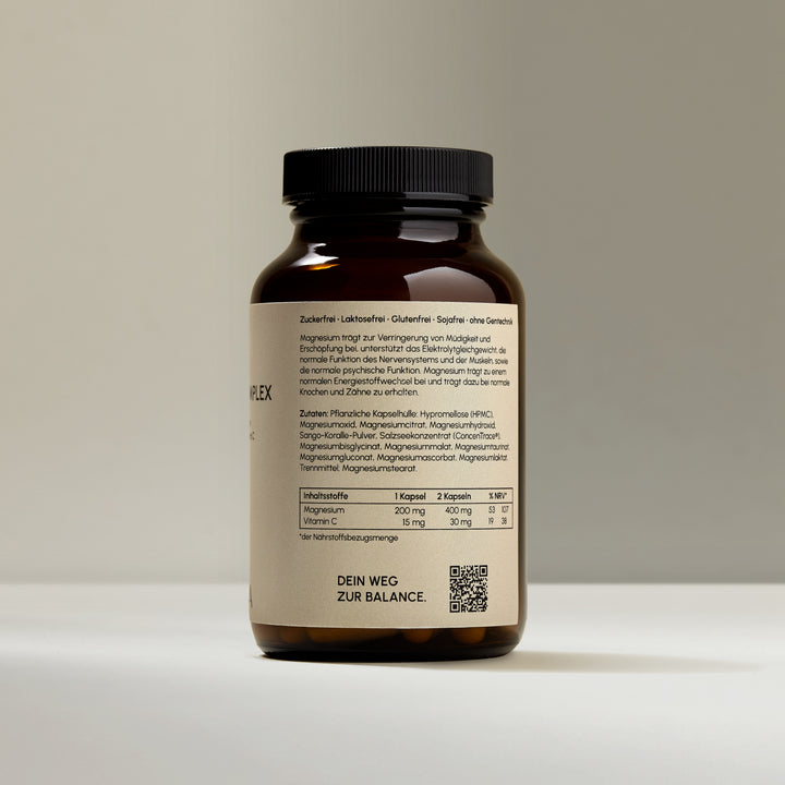 Nährwerttabelle der VIANOA Magnesium Komplex Kapseln