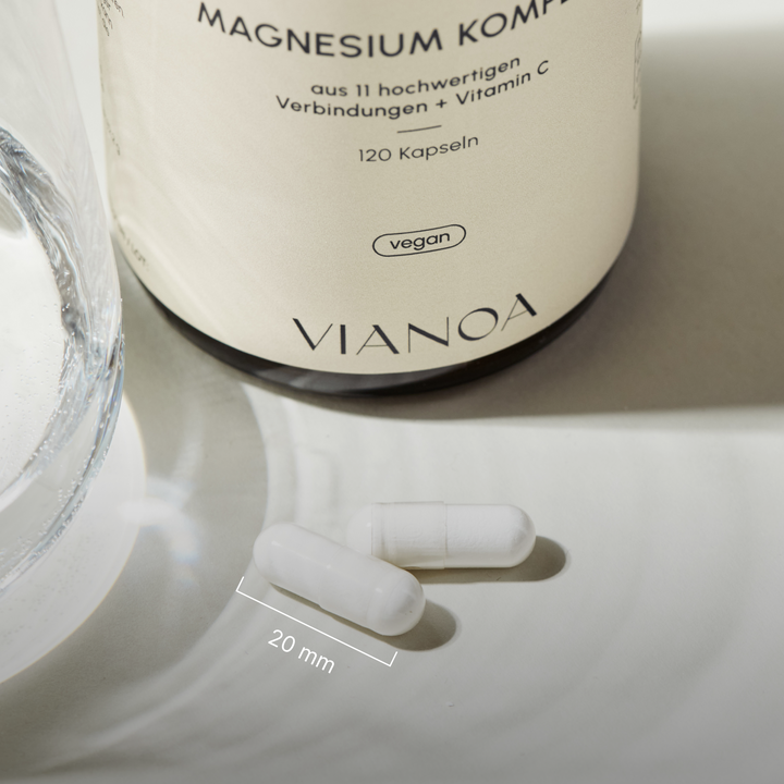 Kapselgröße VIANOA Magnesium Komplex Kapseln