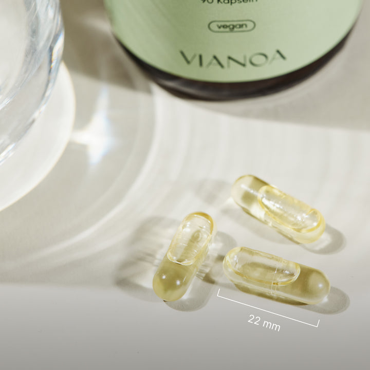 Kapselgröße VIANOA Omega 3 Kapseln