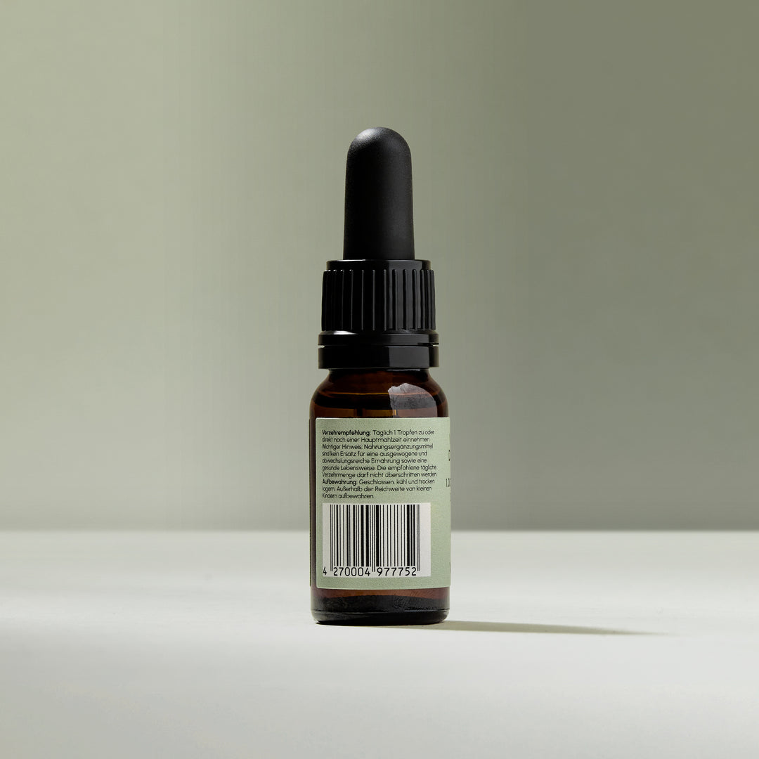 Rückseite der VIANOA Vitamin D3 K2 Mk7 Tropfen